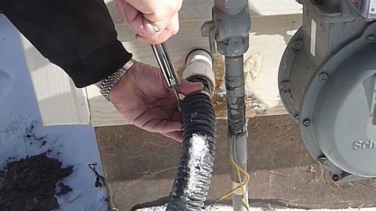 Sump Pump Hose Extension Maintenance During Below Freezing Temperature